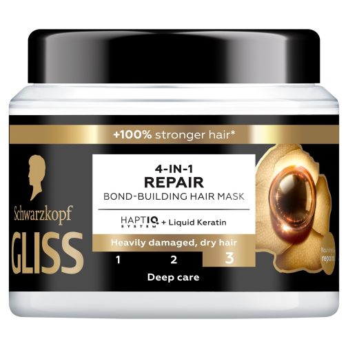 Gliss HaptiQ + Hydralized helyreállító hajmaszk (400 ml)