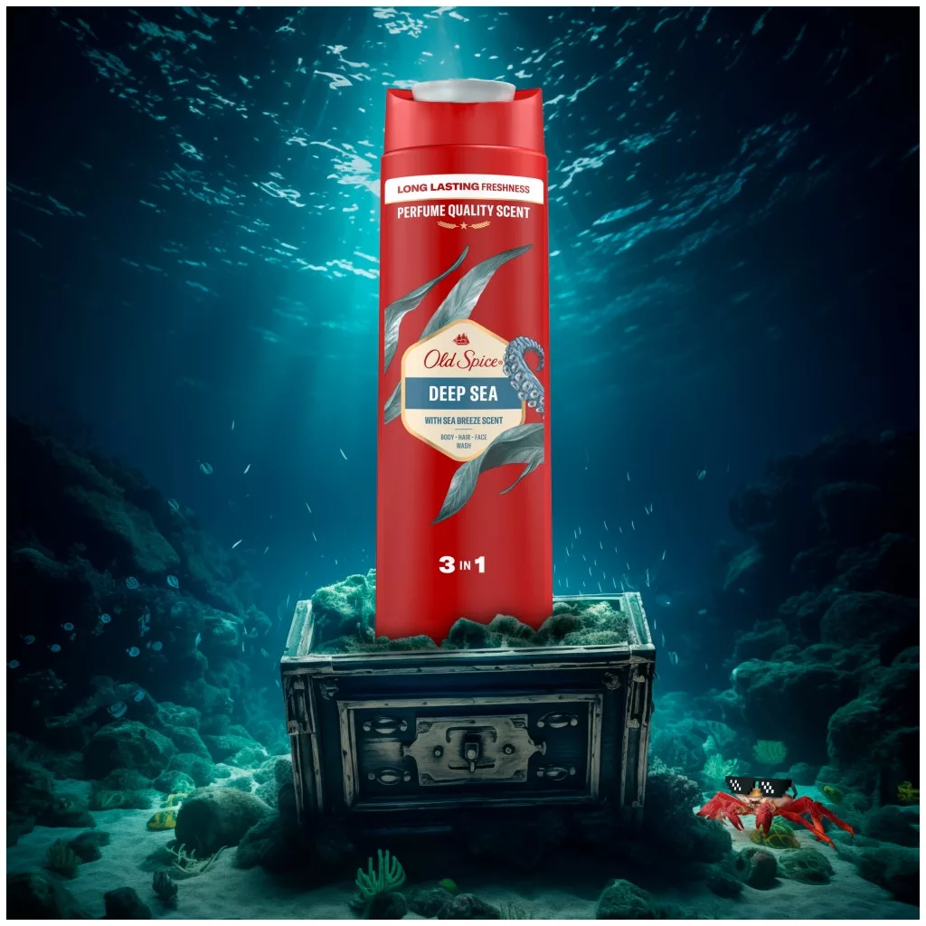 Old Spice Deep Sea 3 az 1-ben tusfürdő és sampon (400 ml)