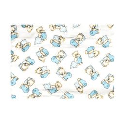 BabyBruin színes tetra kifogó 90x140 cm (kék maci)