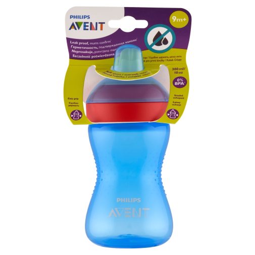 Philips Avent SCF802/01 Puha harapásálló csőrös pohár 300 ml (kék)