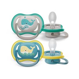   Philips AVENT SCF349/24 Ultra air játszócumi mintás 18hó+, 2 db (bálna)