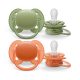 Philips Avent SCF093/01 Játszócumi Ultrasoft Premium neutral 18hó+ 2 db (zöld -narancs)