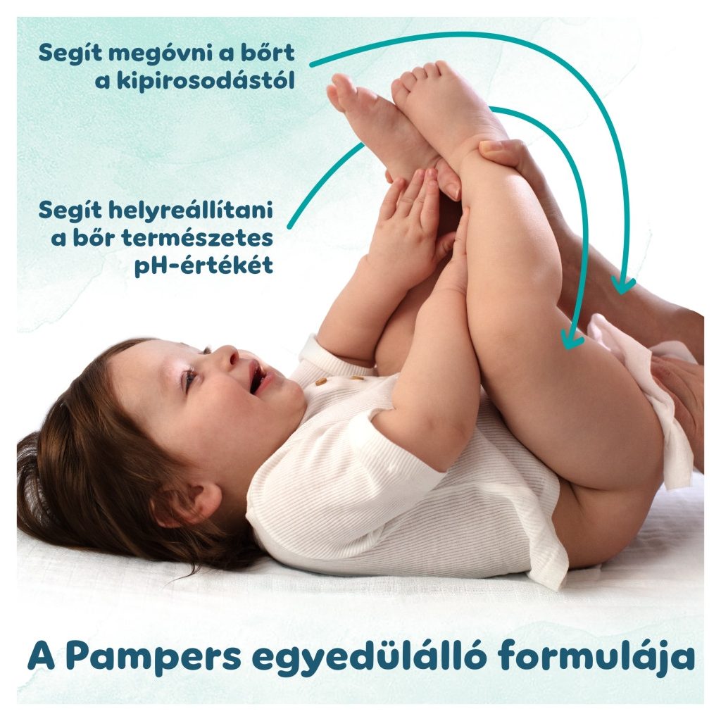 Pampers Harmonie Aqua Plastic Free műanyagmentes nedves törlőkendő (6x48 db)