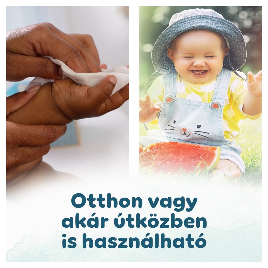 Pampers Harmonie Aqua Plastic Free műanyagmentes nedves törlőkendő (6x48 db)