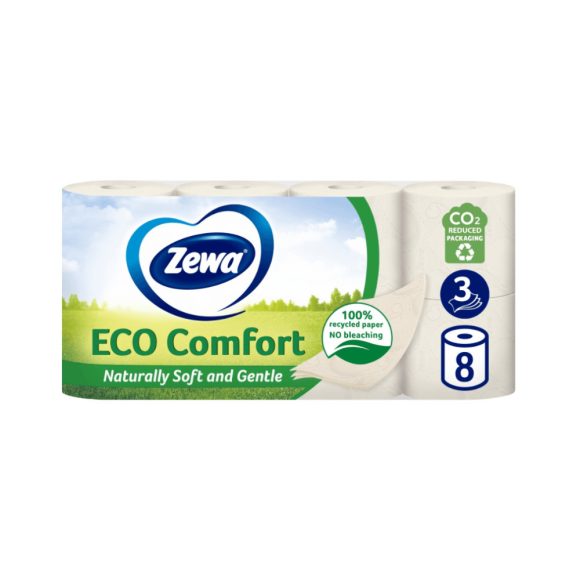 Zewa Eco Comfort 3 rétegű toalettpapír (8 tekercs)