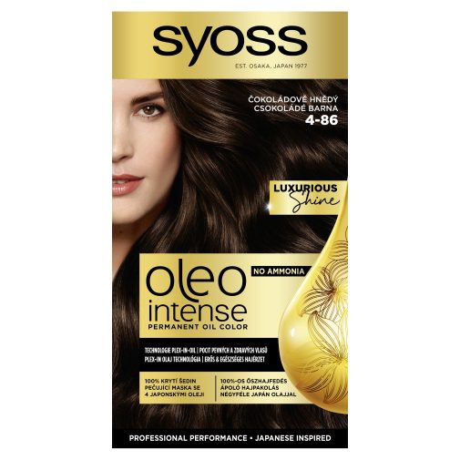 Syoss Color Oleo intenzív olaj hajfesték 4-86 csokoládé barna (1 db)