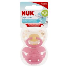 NUK Signature szilikon cumi 18-36hó 2 db (lány)