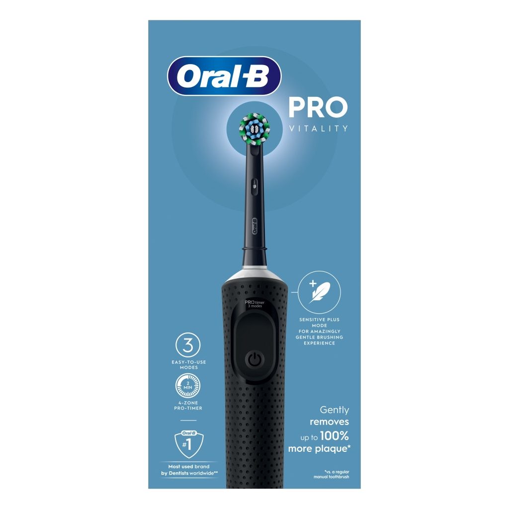 Oral-B Vitality Pro Protect X Clean fekete elektromos fogke