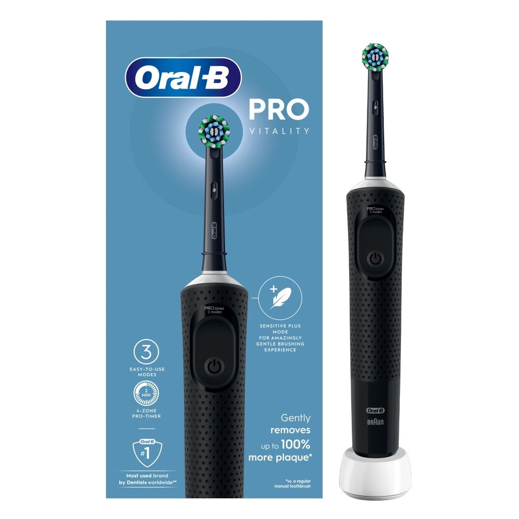 Oral-B Vitality Pro Protect X Clean fekete elektromos fogke