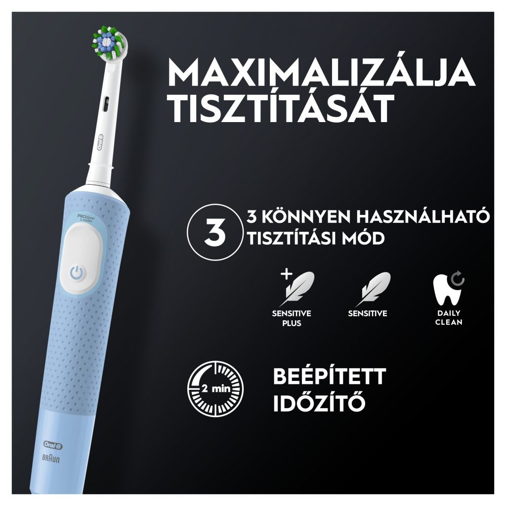 Oral-B Vitality Pro Protect X Clean fekete elektromos fogke