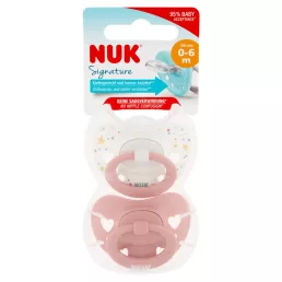 NUK Signature szilikon cumi 0-6hó 2 db (lány)