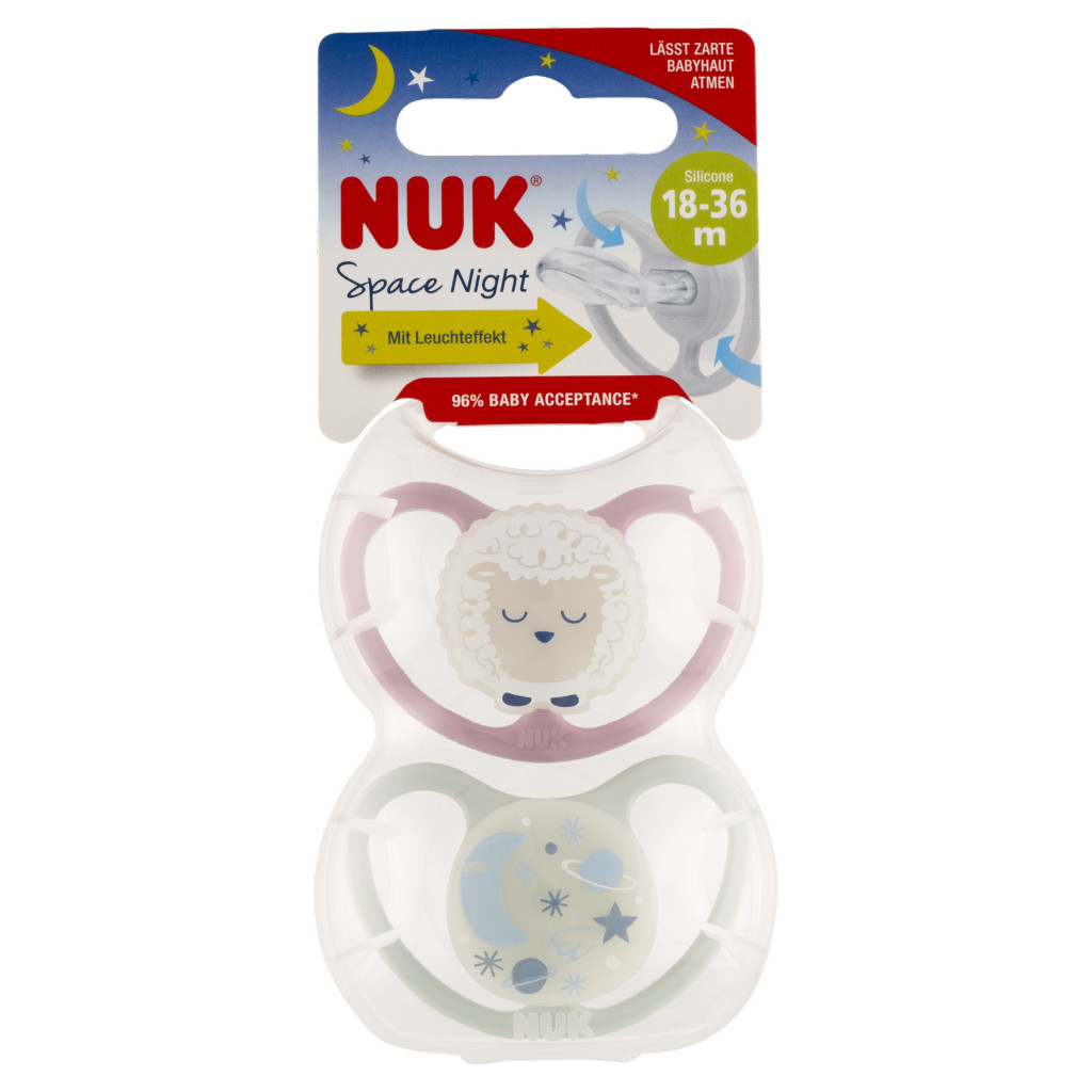 NUK Space night cumi 18-36 hó 2 db (lány)