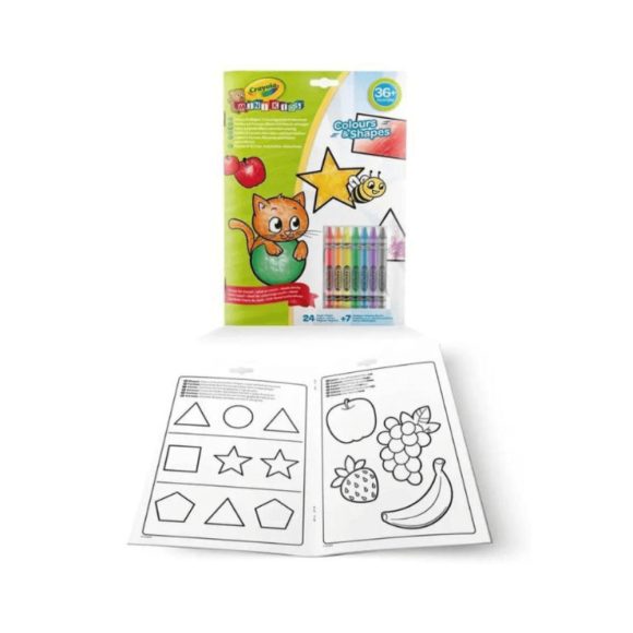 Crayola Mini Kids foglalkoztató 7 zsírkrétával