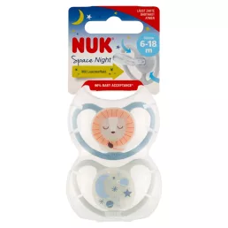 NUK Space night cumi 6-18 hó 2 db (fiú)