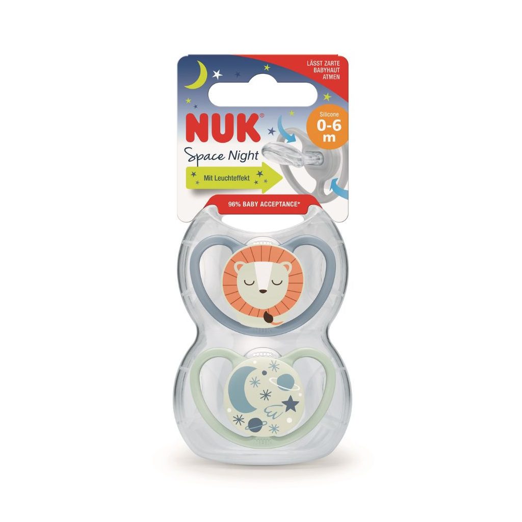NUK Space night cumi 0-6 hó 2 db (fiú)