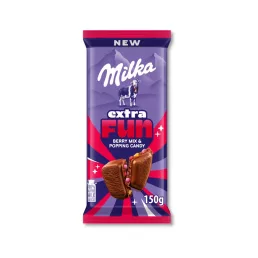   Milka ExtraFun bogyós gyümölcsös táblás tejcsokoládé 150 g