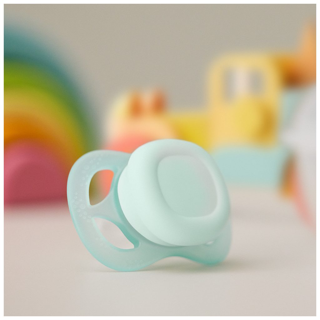 Philips Avent SCF075/02 Játszócumi ultra start neutral 0-2hó fiús 2 db (kék-zöld)