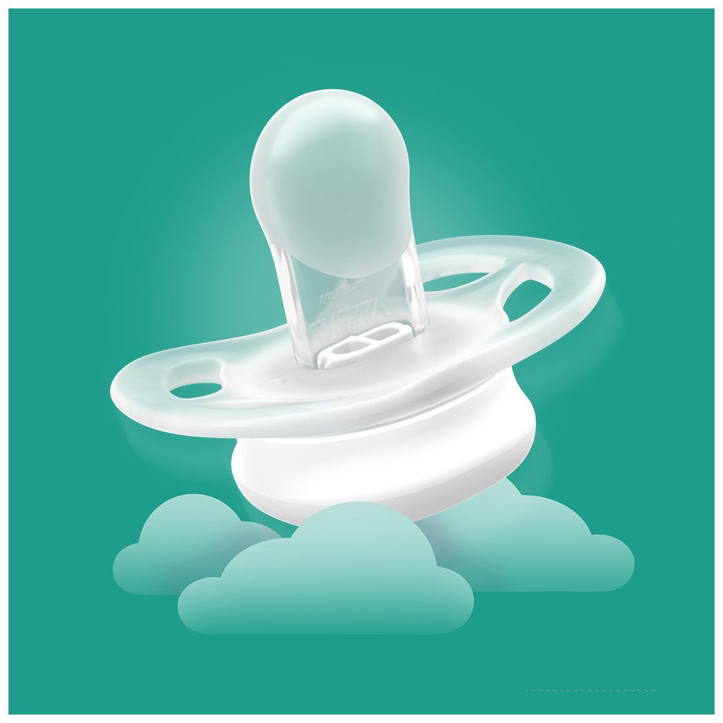 Philips Avent SCF075/02 Játszócumi ultra start neutral 0-2hó fiús 2 db (kék-zöld)