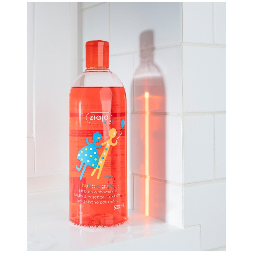 ZIAJA Gyermek hab- és tusfürdő rágógumi illattal (500 ml)