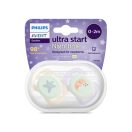 Philips AVENT SCF075/07 Ultra start játszócumi éjszakai 0-2hó, lányos (2 db)