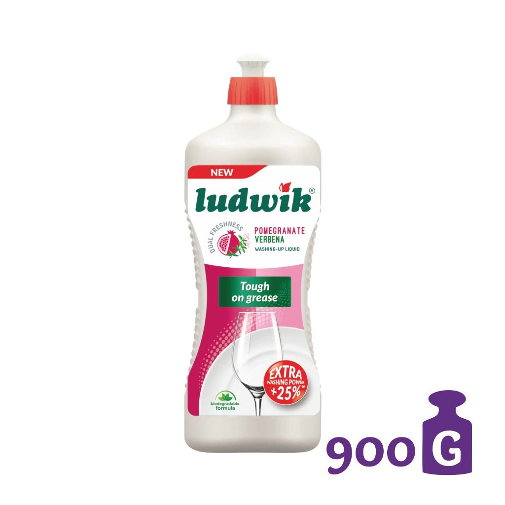 Ludwik gránátalma és verbena illatú mosogatószer (900 g)