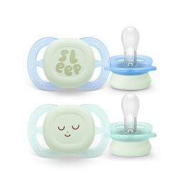   Philips AVENT SCF075/08 Ultra start játszócumi éjszakai 0-2hó, fiús (2 db)