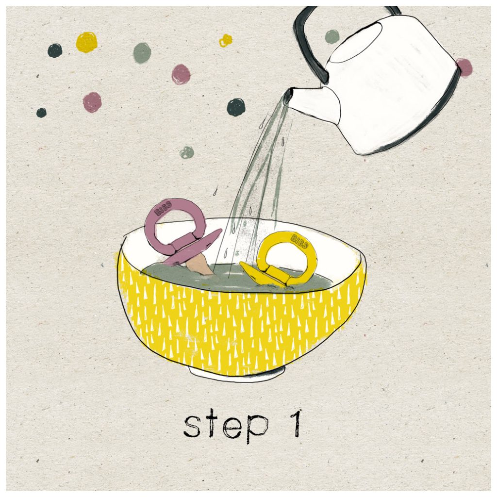 Bibs Boheme cumi 0-6 hó, 2 db (krémfehér-zsálya)