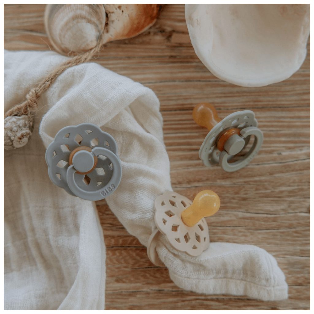 Bibs Boheme cumi 6-18 hó, 2 db (krémfehér-zsálya)