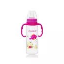 BabyBruin fogantyús cumisüveg, 240 ml (lányos)