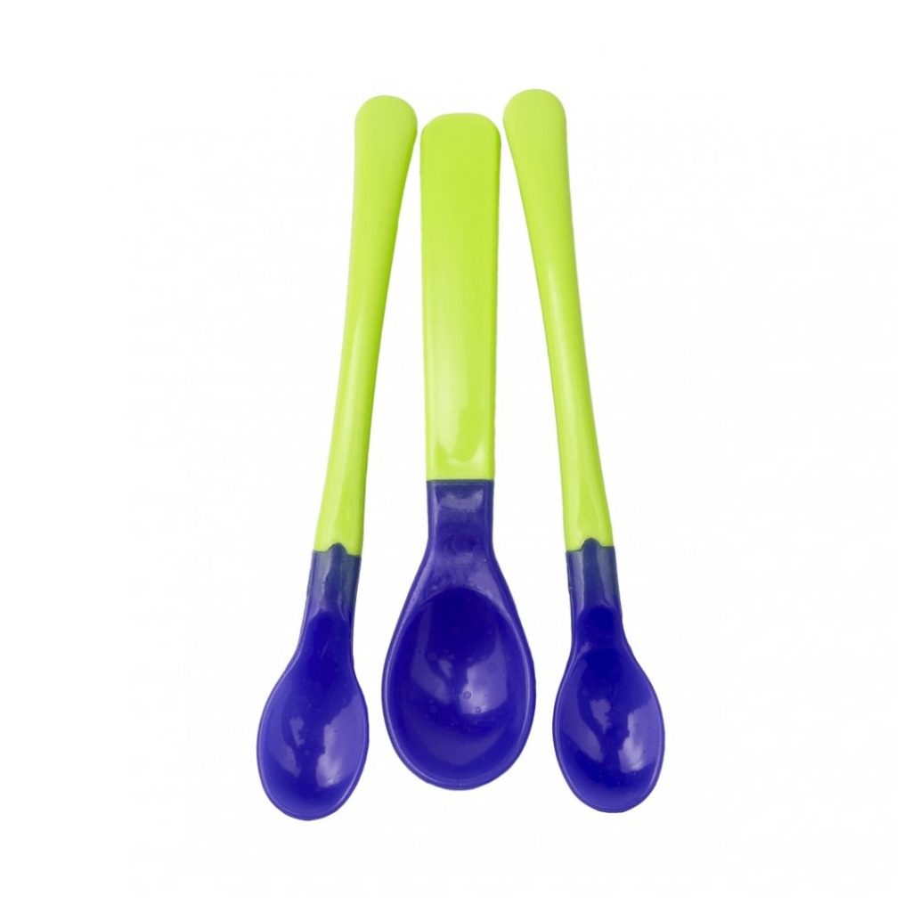 BabyBruin hőre színeződő etetőkanál, 3 db-os
