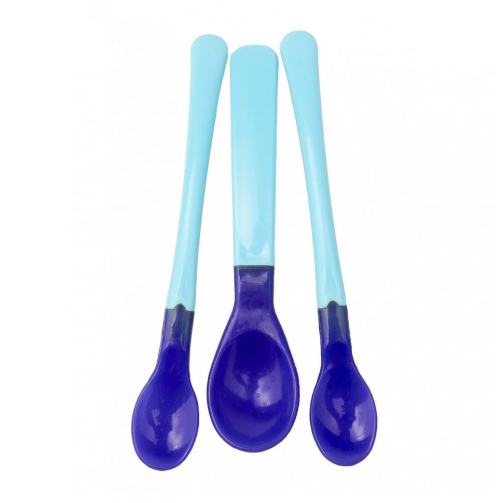 BabyBruin hőre színeződő etetőkanál, 3 db-os