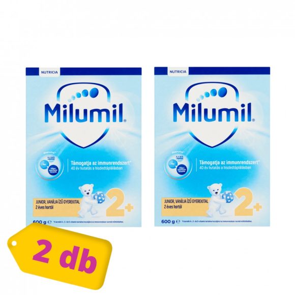 Milumil Junior 2+ vanília ízű gyerekital 24 hó+ (2x600 g) - 2021.05.20. lejárati idővel