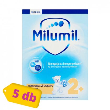 Milumil Junior 2+ vanília ízű gyerekital 24 hó+ (5x600 g) - 2021.05.20. lejárati idővel