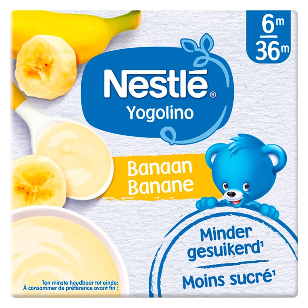 Nestlé Yogolino tejalapú banános bébidesszert 6-36 hónapos korig (4x100 g)
