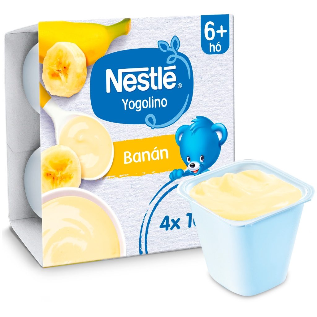 Nestlé Yogolino tejalapú banános bébidesszert 6-36 hónapos korig (4x100 g)