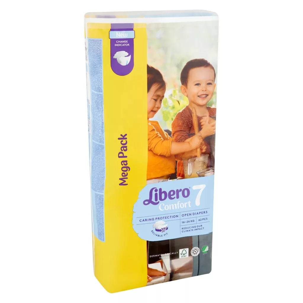 Libero Comfort 7 pelenka, 16-26 kg, 62 db