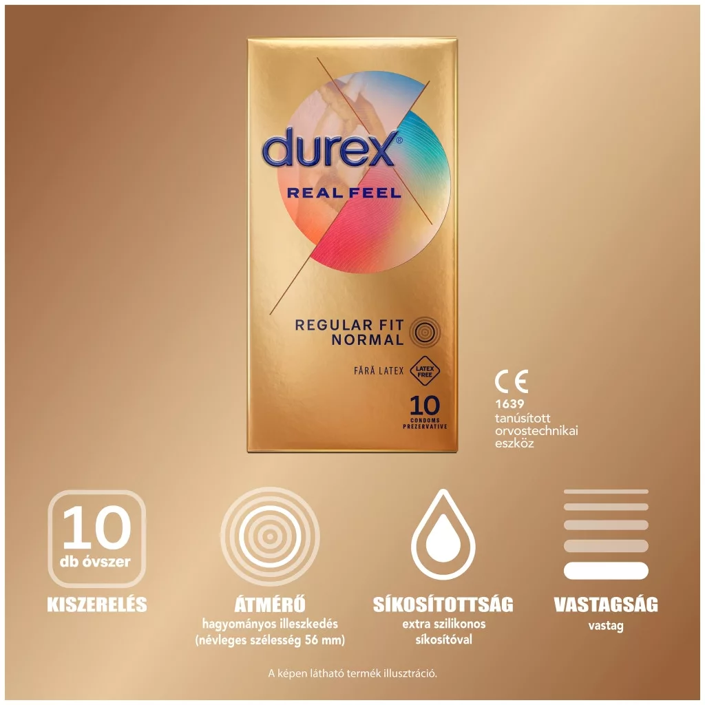 Durex Real Feel latexmentes óvszer (10 db)