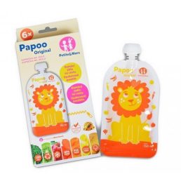   Petite&Mars Papoo Original tasak bébiételekhez - oroszlán (6 db)