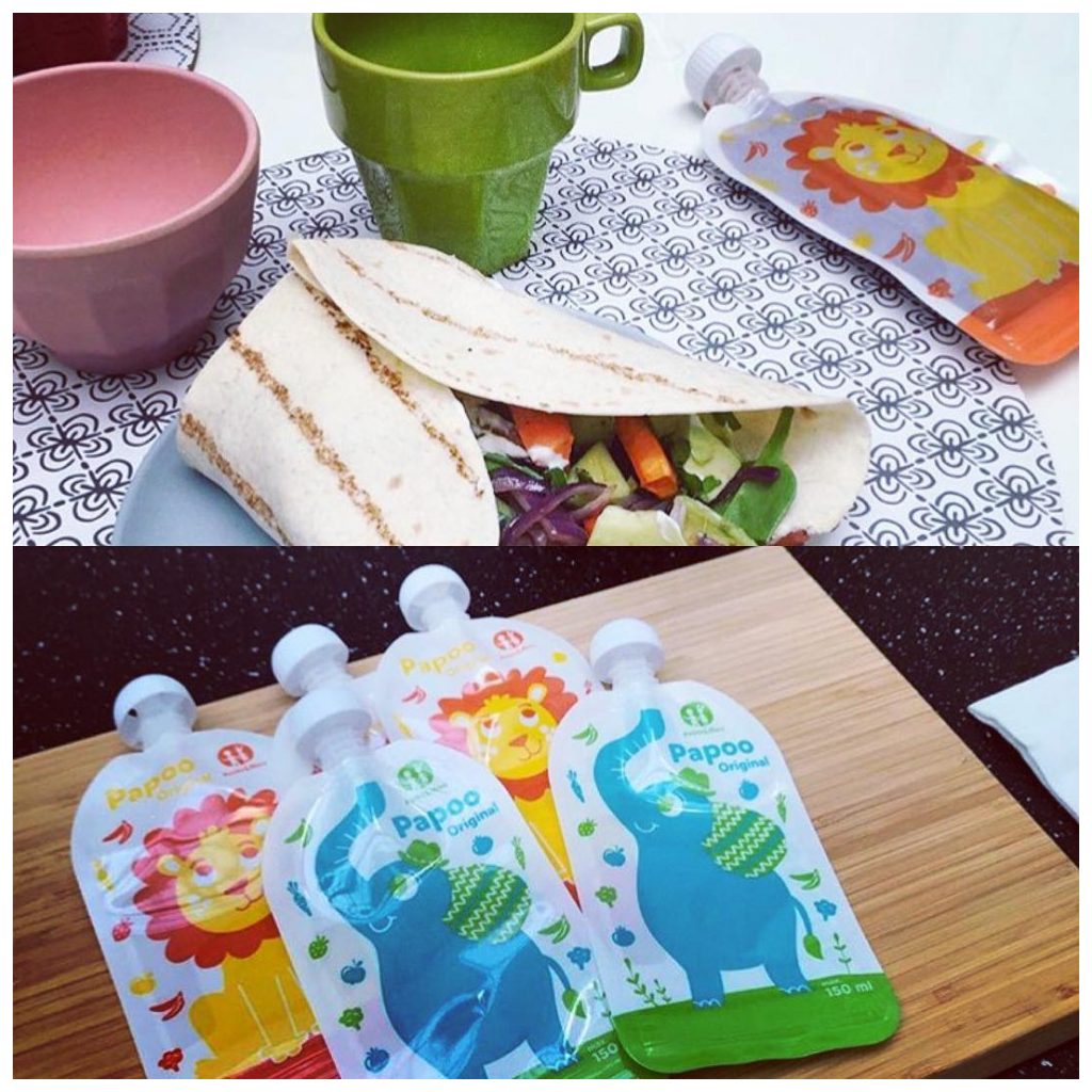 Petite&Mars Papoo Original tasak bébiételekhez - oroszlán (6 db)