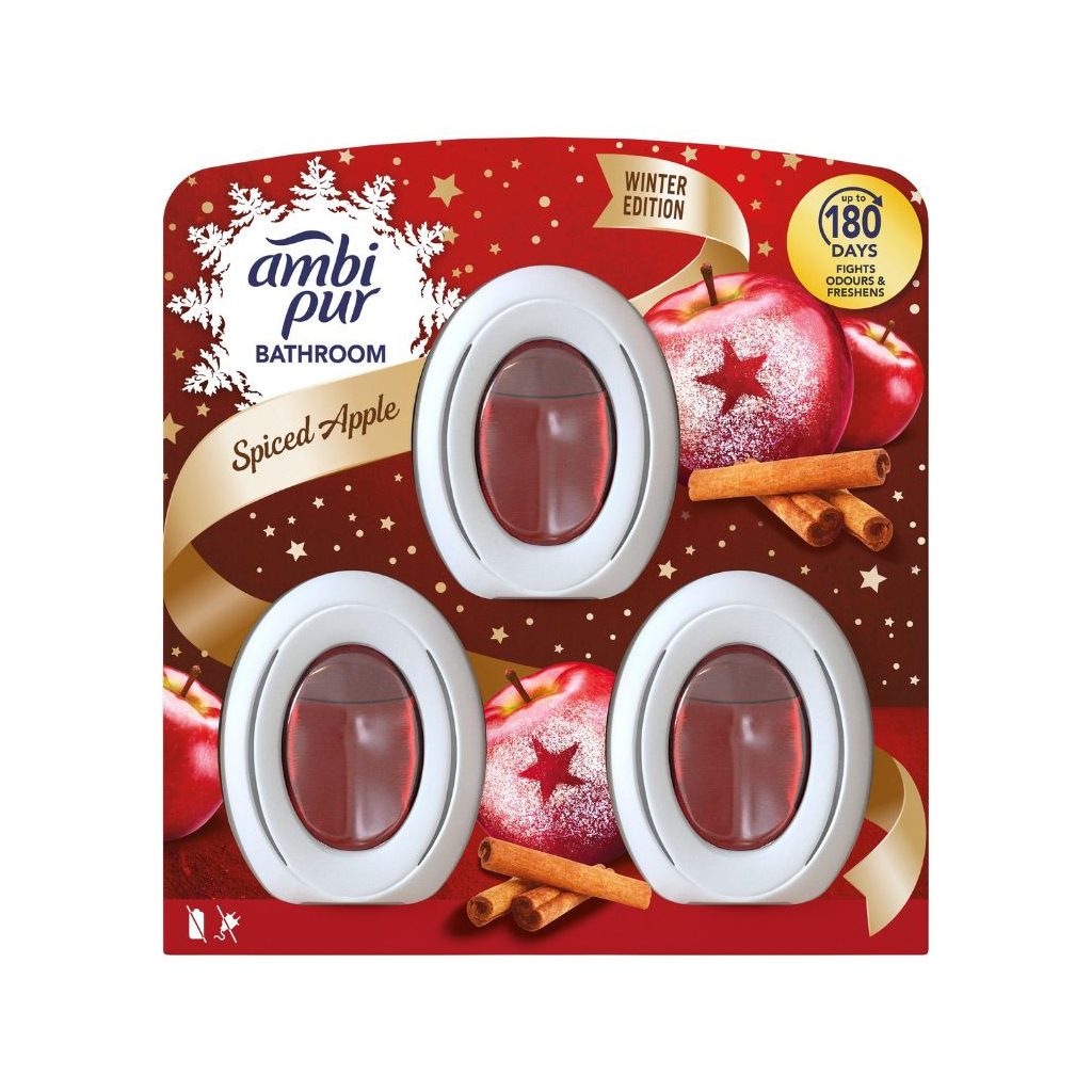 Ambi Pur Spiced Apple fürdőszobai légfrissítő (3 db)