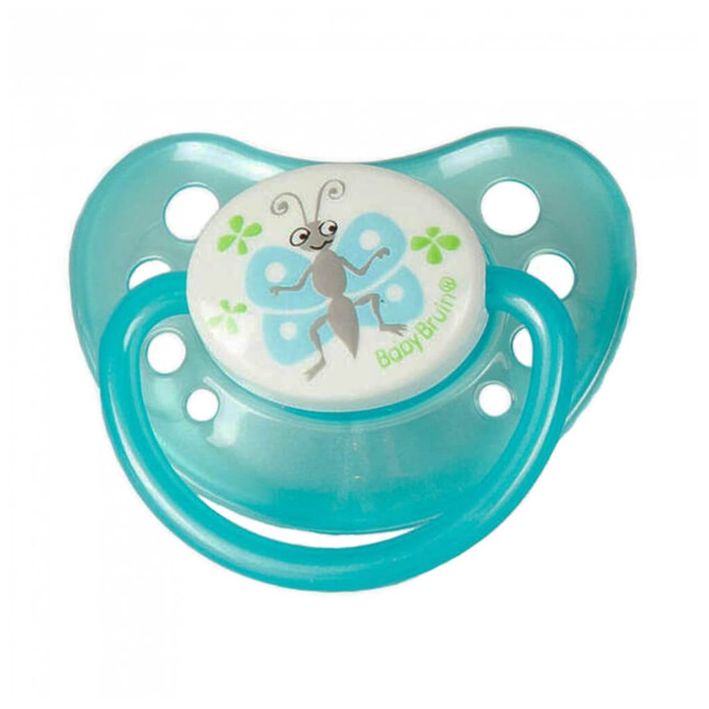 BabyBruin szilikon játszócumi 0-6 hó (pillangó)
