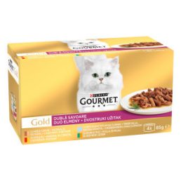   Purina Gourmet Gold alutasakos macskaeledel duó élmény (12x85 g)