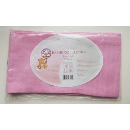 BabyBruin bambuszpelenka - rózsaszín (2 db)
