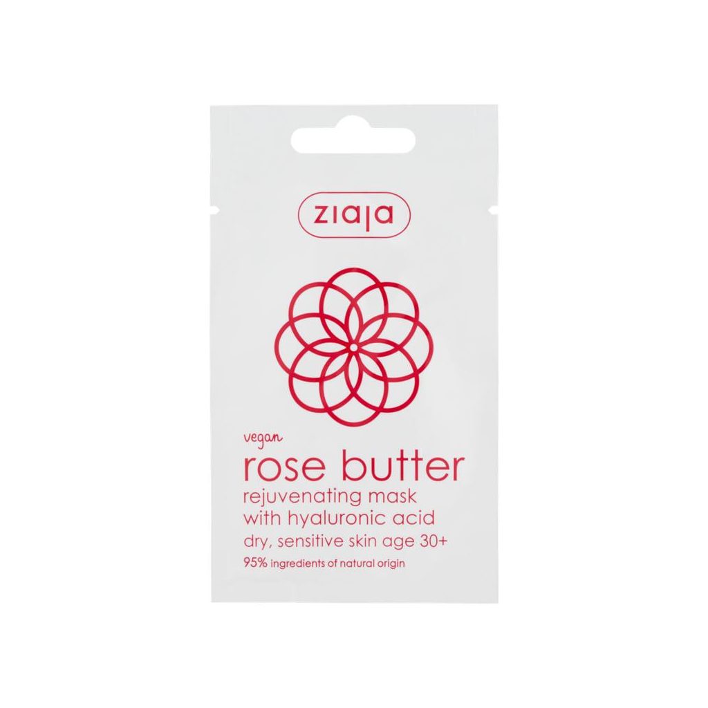 Ziaja rózsavaj fiatalító arcmaszk hyaluronsavval száraz és érzékeny bőrre 30+ (7 ml)