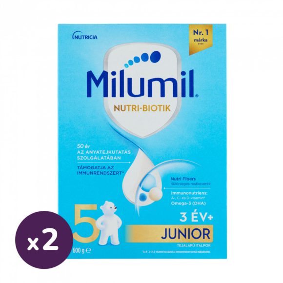 Milumil 5 Junior gyerekital 36 hó+ (2x600 g)