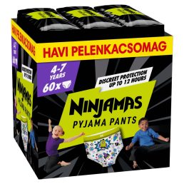 Pampers Ninjamas Pyjama Pants éjszakai bugyipelenka űrhajós 7, 17-30 kg, 60 db