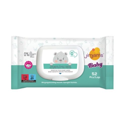 JimJams Baby nedves törlőkendő - illatmentes (52 db)