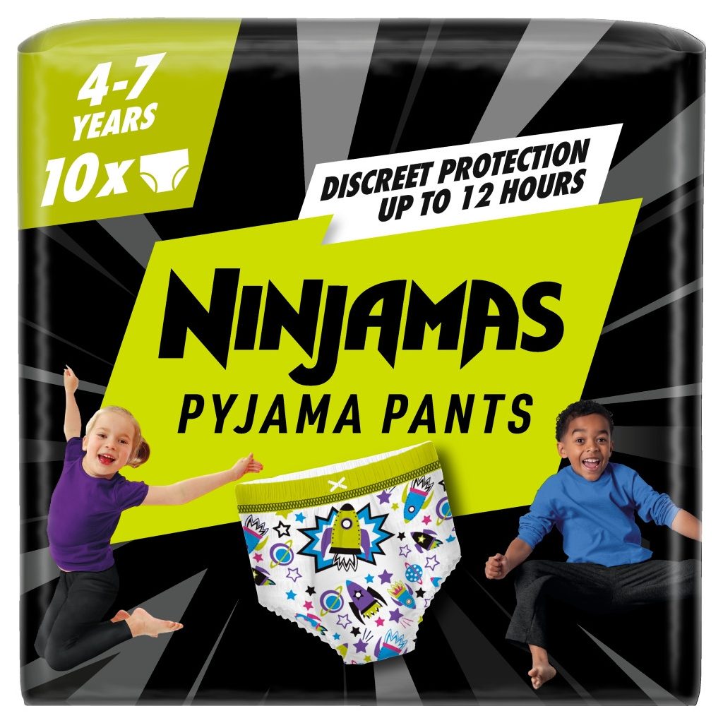 Pampers Ninjamas Pyjamas Pants éjszakai bugyipelenka űrhajós 4-7, 17-30 kg, 10 db