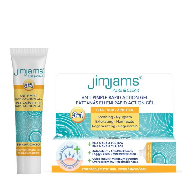 JimJams Pure & Clear Pattanás elleni rapid action gél (15 ml)