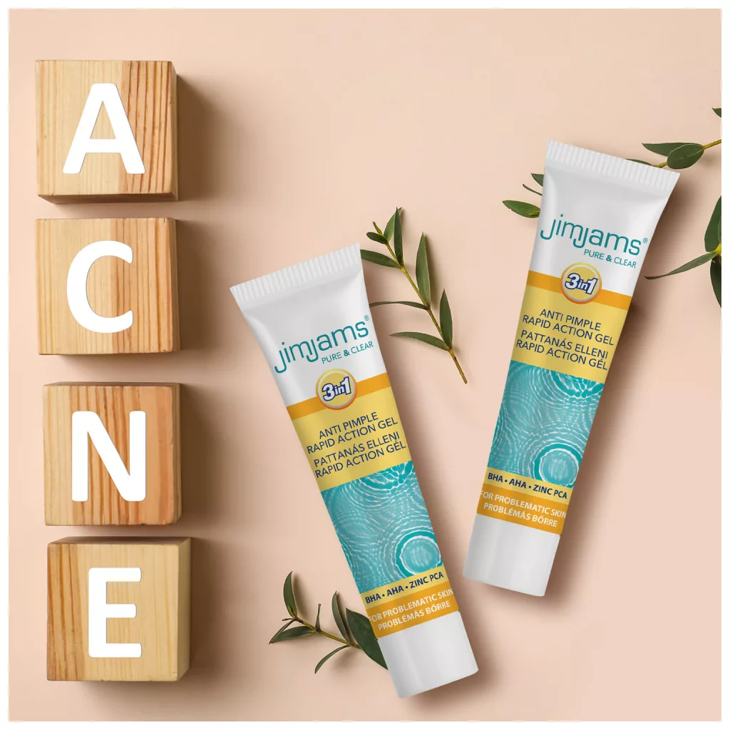 JimJams Pure & Clear Pattanás elleni rapid action gél (15 ml)